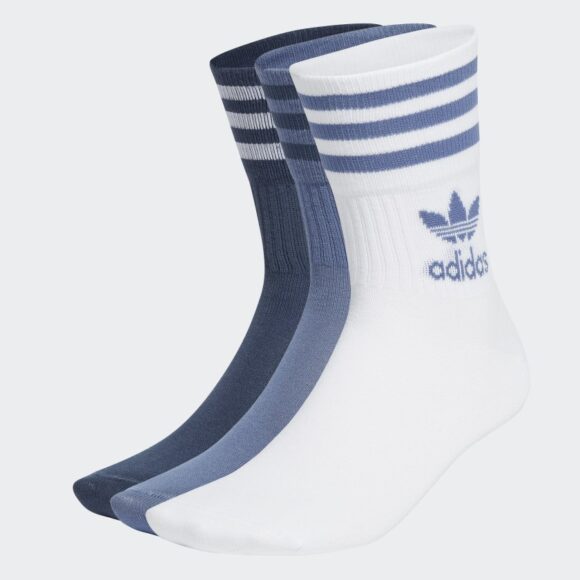 ADIDAS ТРИ ПАРЫ НОСКОВ CREW MID-CUT GN3077