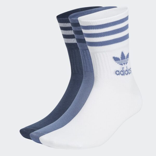 ADIDAS ТРИ ПАРЫ НОСКОВ CREW MID-CUT GN3077