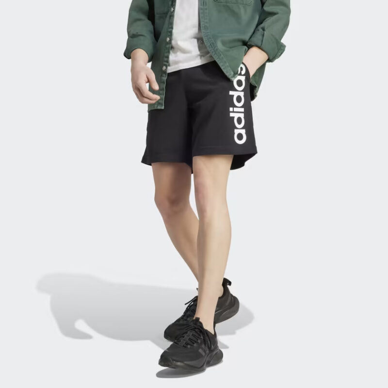 ADIDAS AEROREADY ESSENTIALS SINGLE JERSEY LINEAR LOGO SHORTS SS23