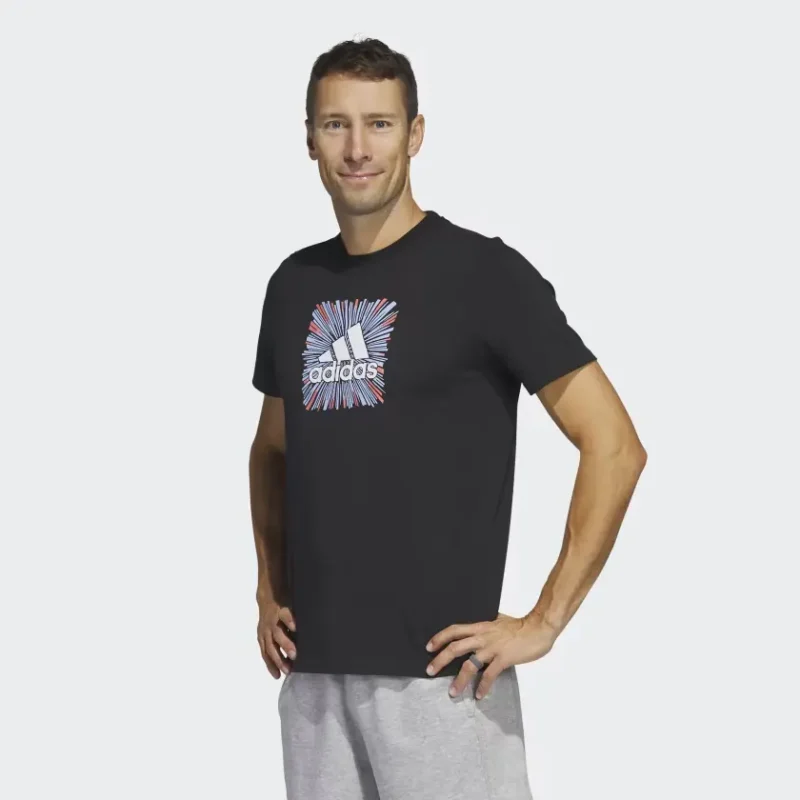 ADIDAS SPORT OPTIMIST SUN LOGO SPORTSWEAR GRAPHIC TEE (SHORT SLEEVE) SS23 2